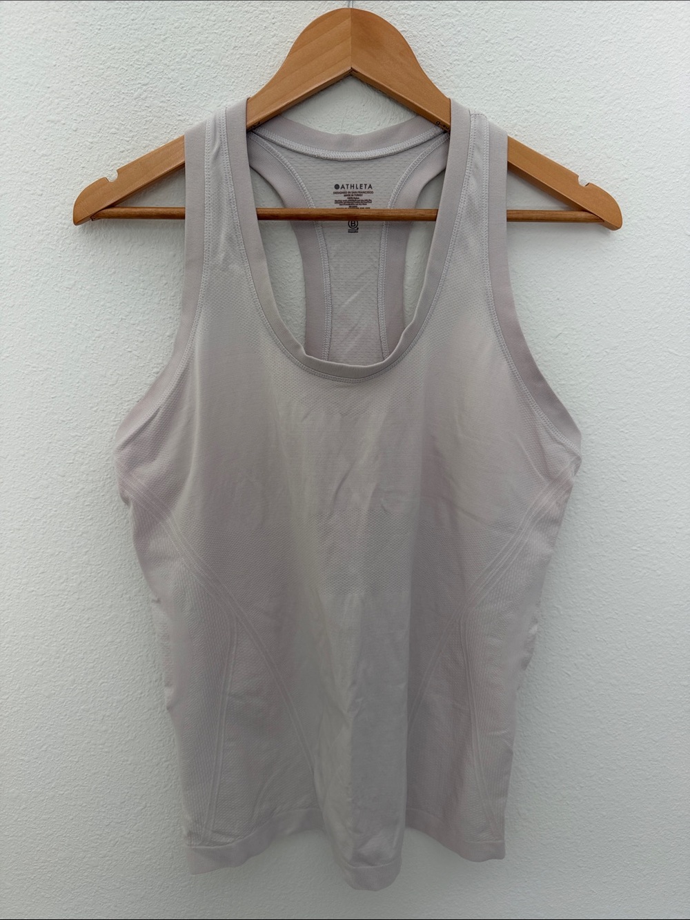 Athleta Racerback White Tank size large
